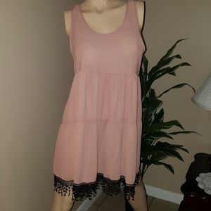 Mini baby doll flare tiered dress Medium